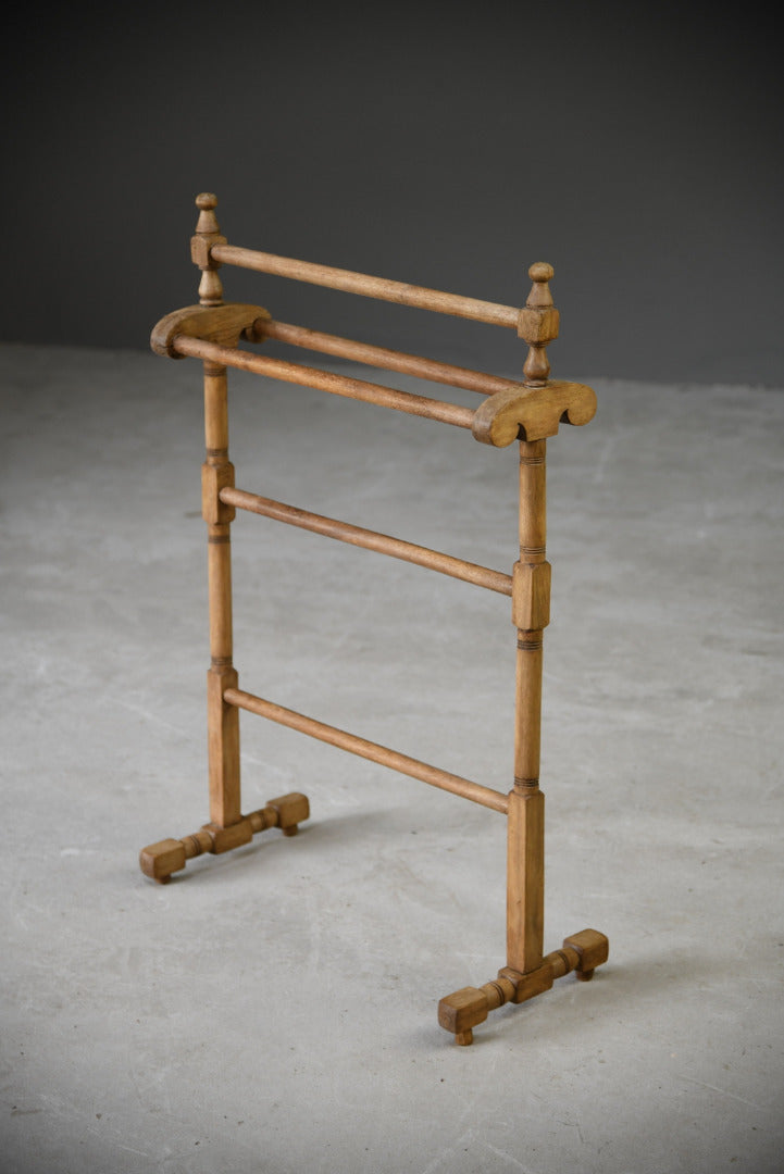 Beech Freestanding Towel Rail - Kernow Furniture