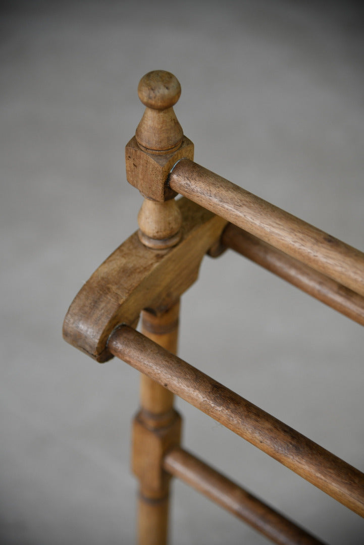 Beech Freestanding Towel Rail - Kernow Furniture