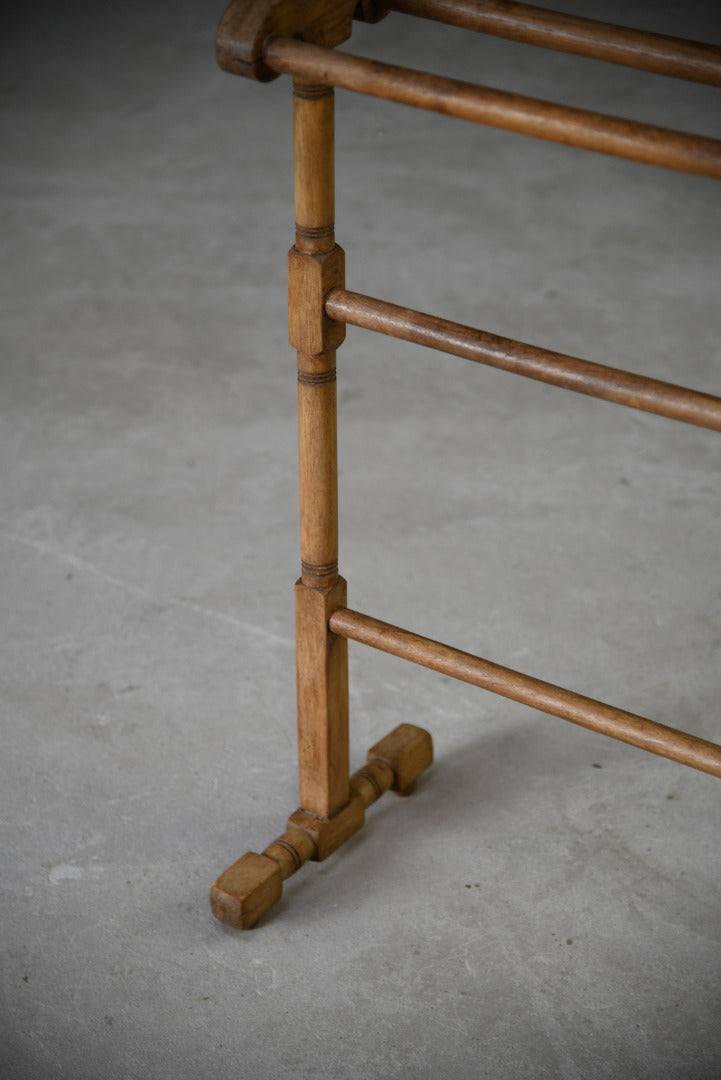 Beech Freestanding Towel Rail - Kernow Furniture