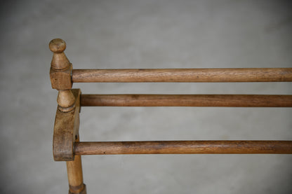 Beech Freestanding Towel Rail - Kernow Furniture