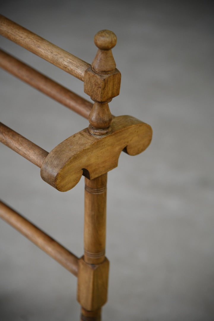 Beech Freestanding Towel Rail - Kernow Furniture