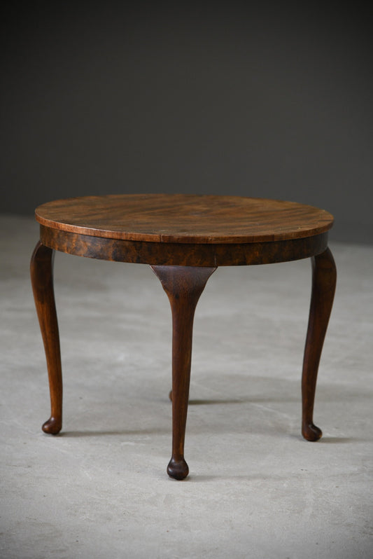 Walnut Veneer Round Coffee Table - Kernow Furniture
