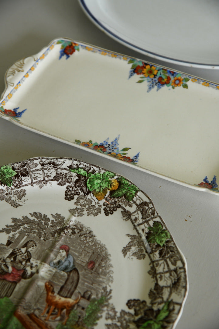Vintage serving plates discount