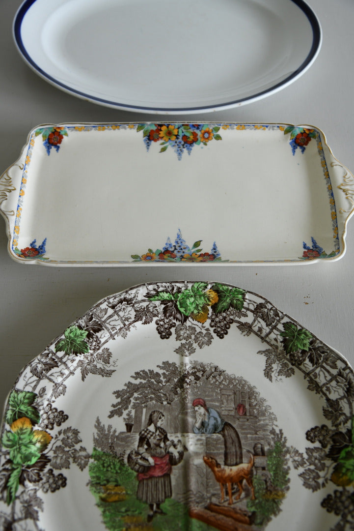 Vintage Serving Plates - Kernow Furniture