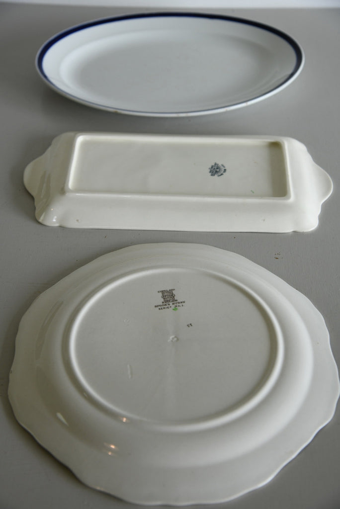 Vintage Serving Plates - Kernow Furniture