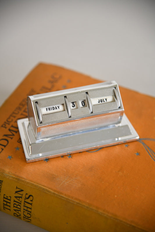 Chrome Perpetual Calendar - Kernow Furniture