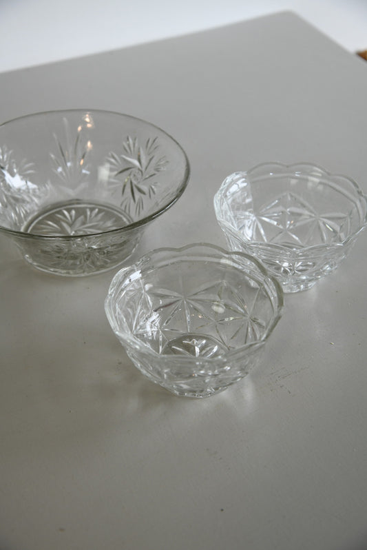 Vintage Glass Bowls - Kernow Furniture