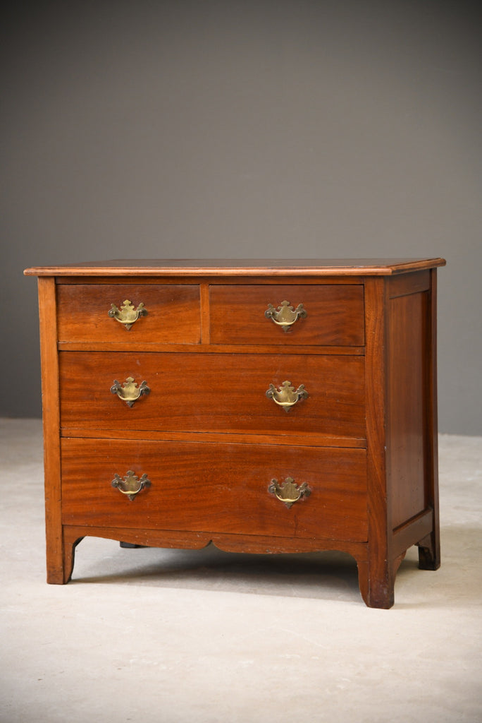 Small Walnut Chest of Drawers - Kernow Furniture