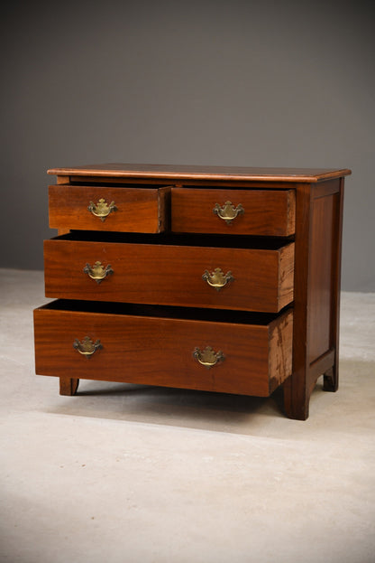 Small Walnut Chest of Drawers - Kernow Furniture