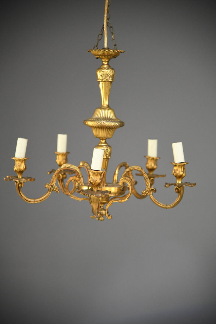 French Gilt Chandelier - Kernow Furniture