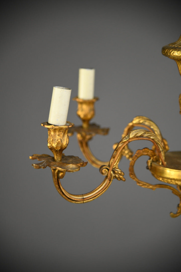 French Gilt Chandelier - Kernow Furniture