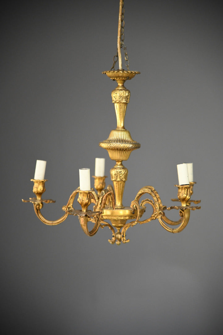 French Gilt Chandelier - Kernow Furniture