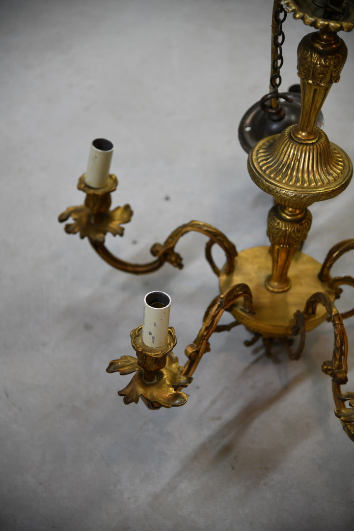 French Gilt Chandelier - Kernow Furniture