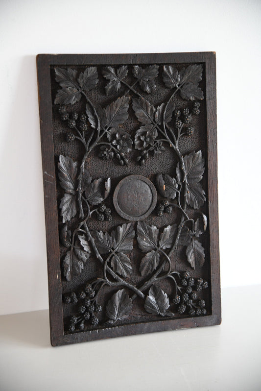 Carved Oak Panel Vines - Kernow Furniture
