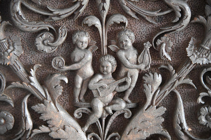 Carved Wood Ornamental Plaque - Kernow Furniture