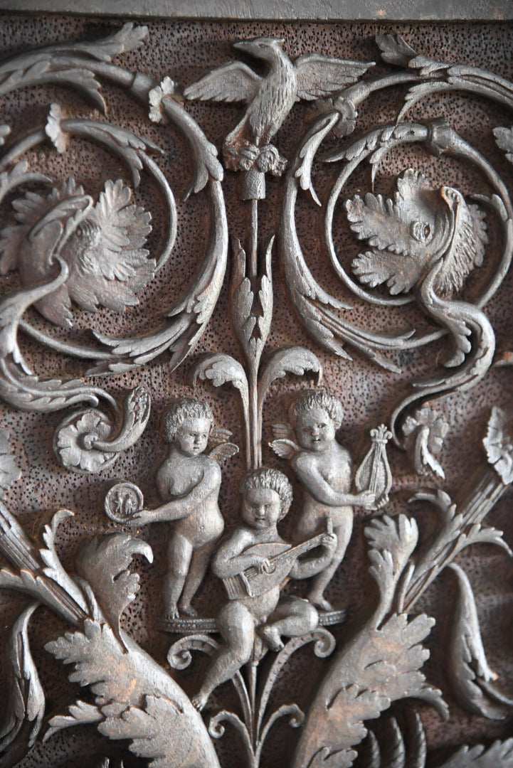 Carved Wood Ornamental Plaque - Kernow Furniture