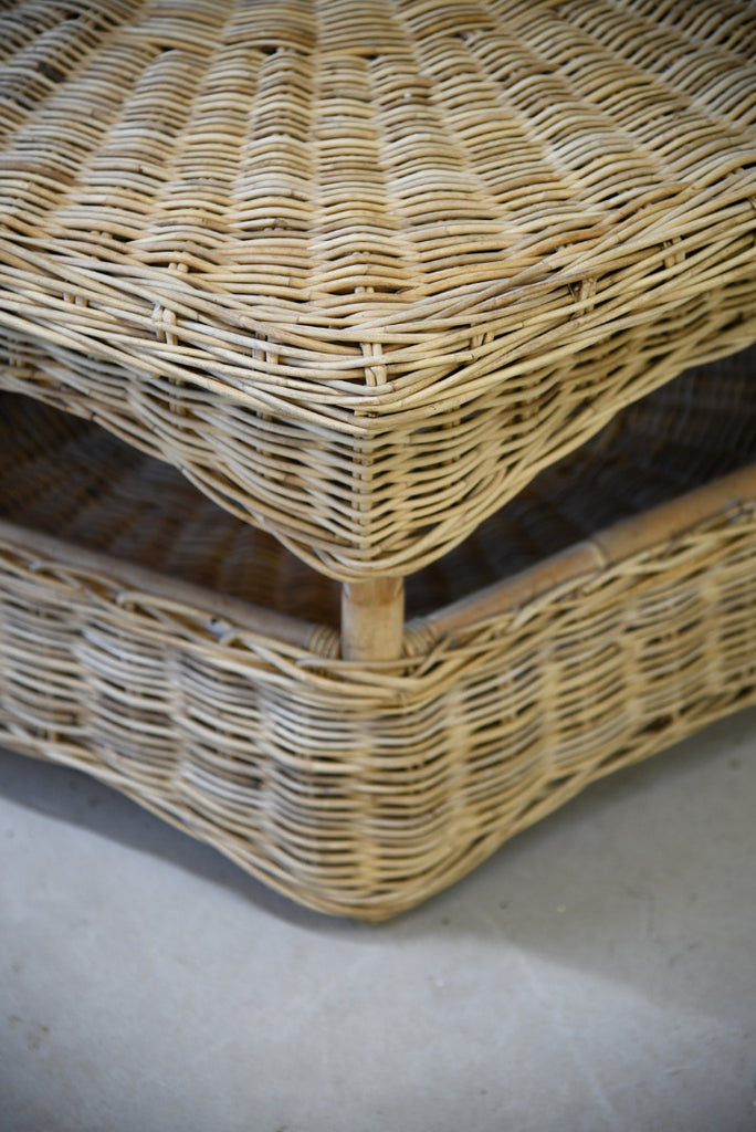 Large Natural Wicker Coffee Table - Kernow Furniture
