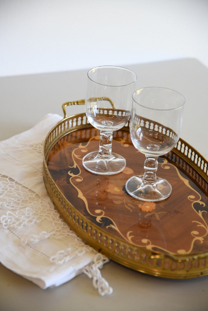 Italian Sorrento Marquetry Tray - Kernow Furniture