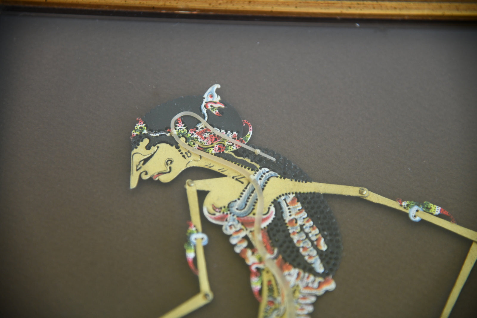 Indonesian Framed Shadow Puppet - Kernow Furniture