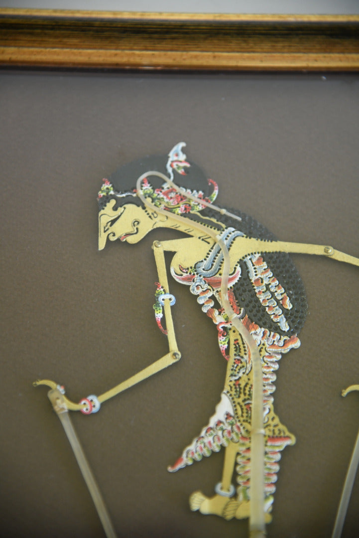 Indonesian Framed Shadow Puppet - Kernow Furniture