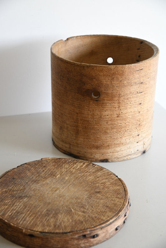 Antique Oak Pantry Box - Kernow Furniture