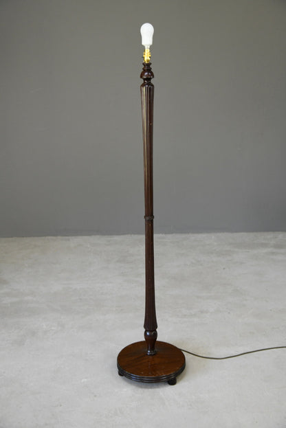 Traditional Wooden Standard Lamp - Kernow Furniture