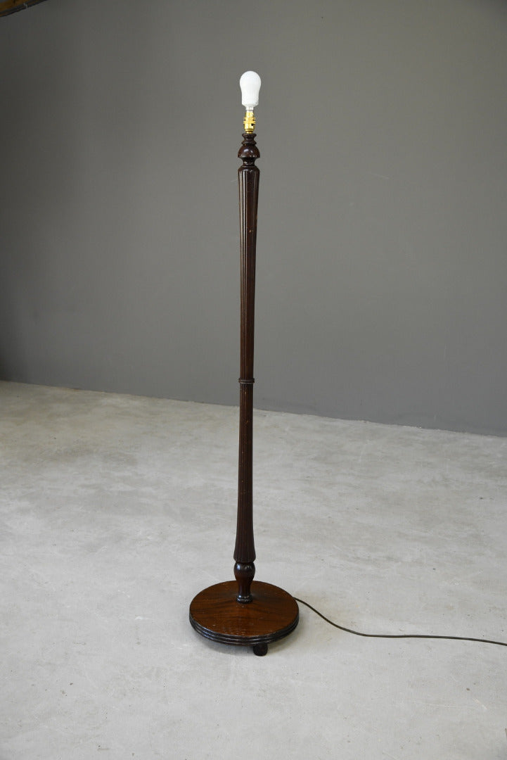 Traditional Wooden Standard Lamp - Kernow Furniture