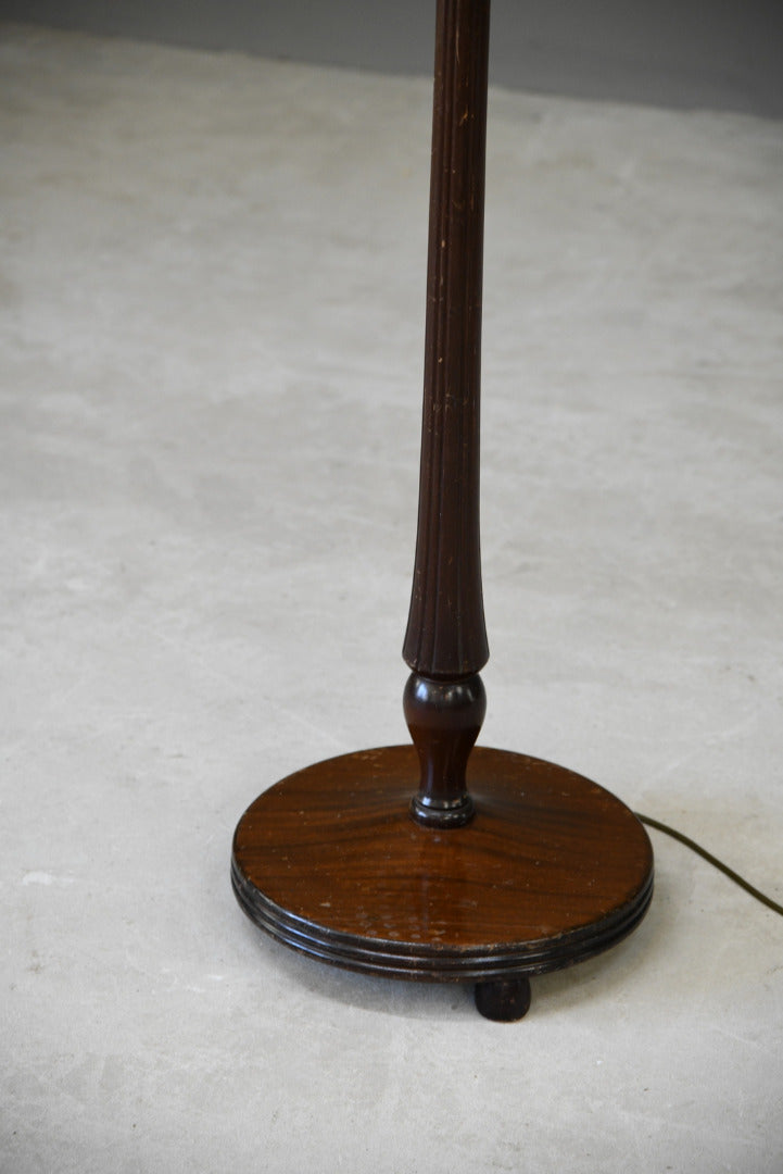 Traditional Wooden Standard Lamp - Kernow Furniture