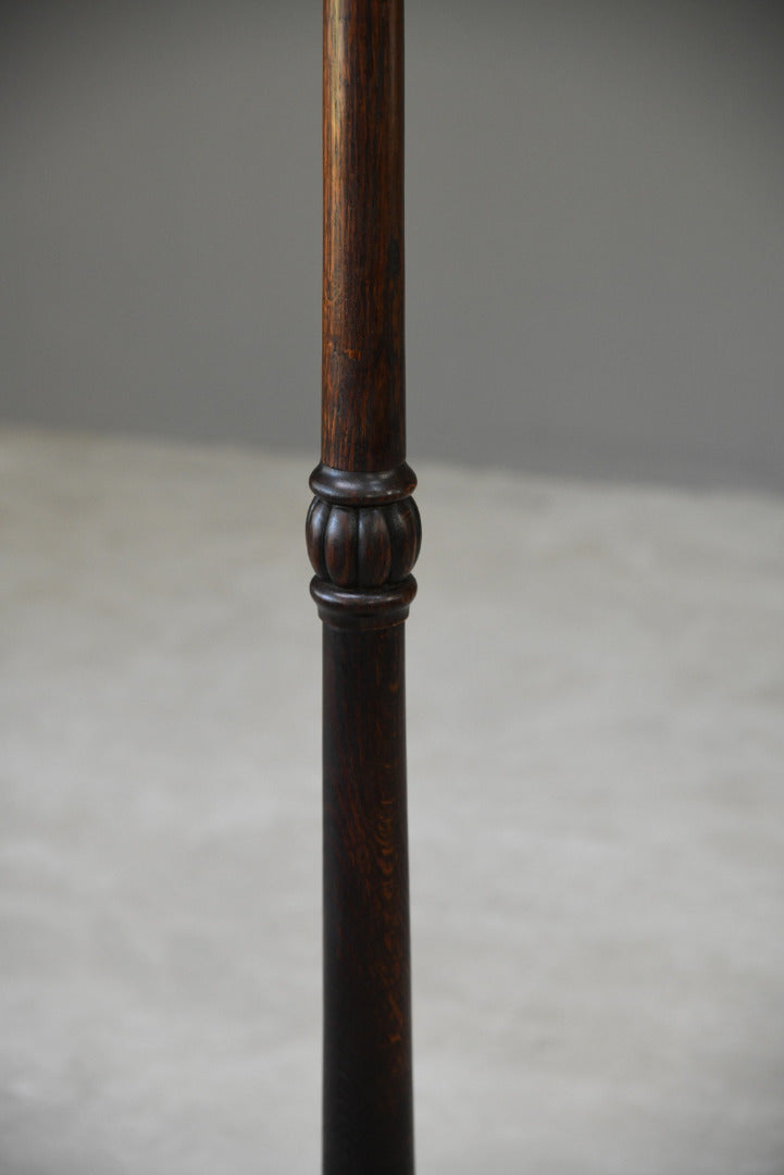 Carved Oak Standard Lamp - Kernow Furniture