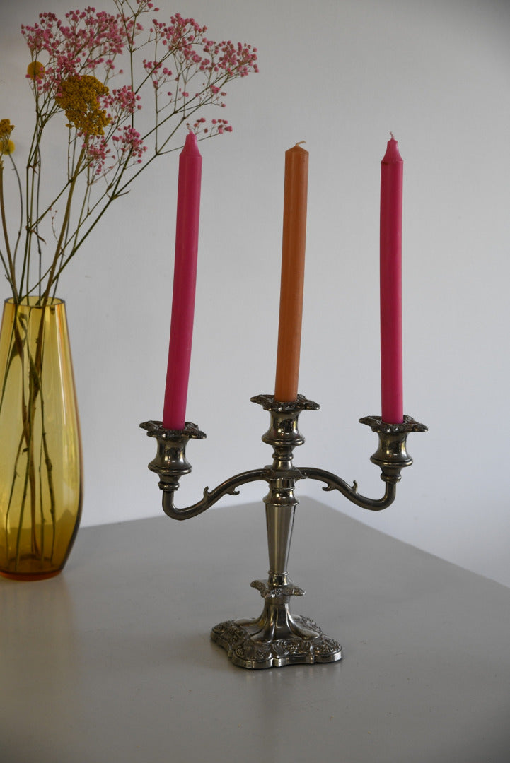 Silver Plate Candelabra - Kernow Furniture