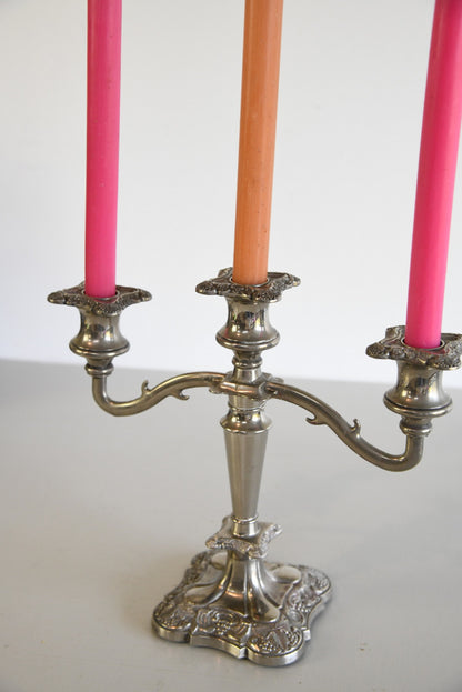 Silver Plate Candelabra - Kernow Furniture