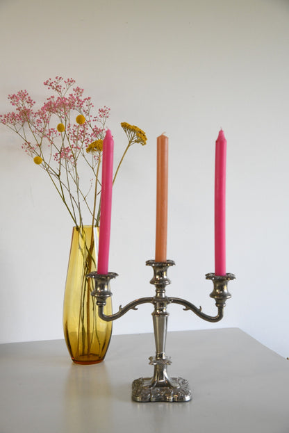 Silver Plate Candelabra - Kernow Furniture