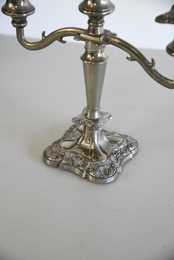 Silver Plate Candelabra - Kernow Furniture