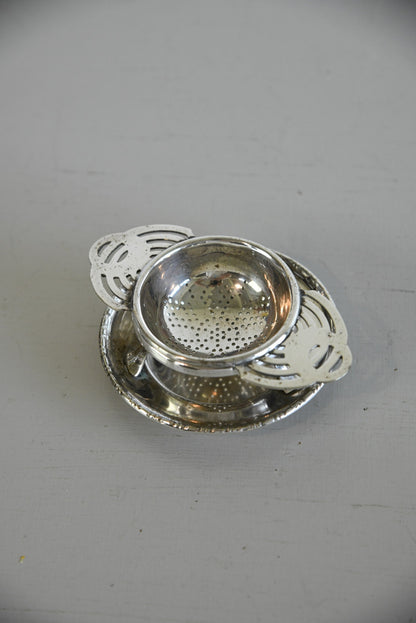 Silver Plate Tea Strainer - Kernow Furniture