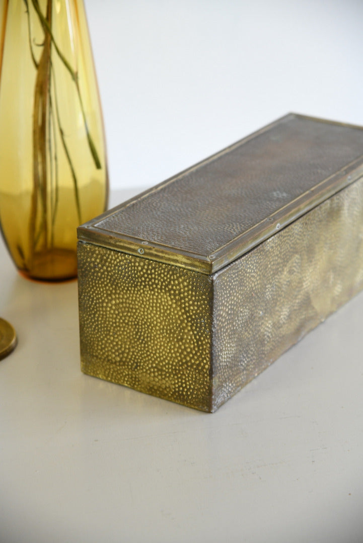 Hammered Brass Box - Kernow Furniture