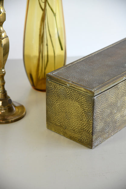 Hammered Brass Box - Kernow Furniture