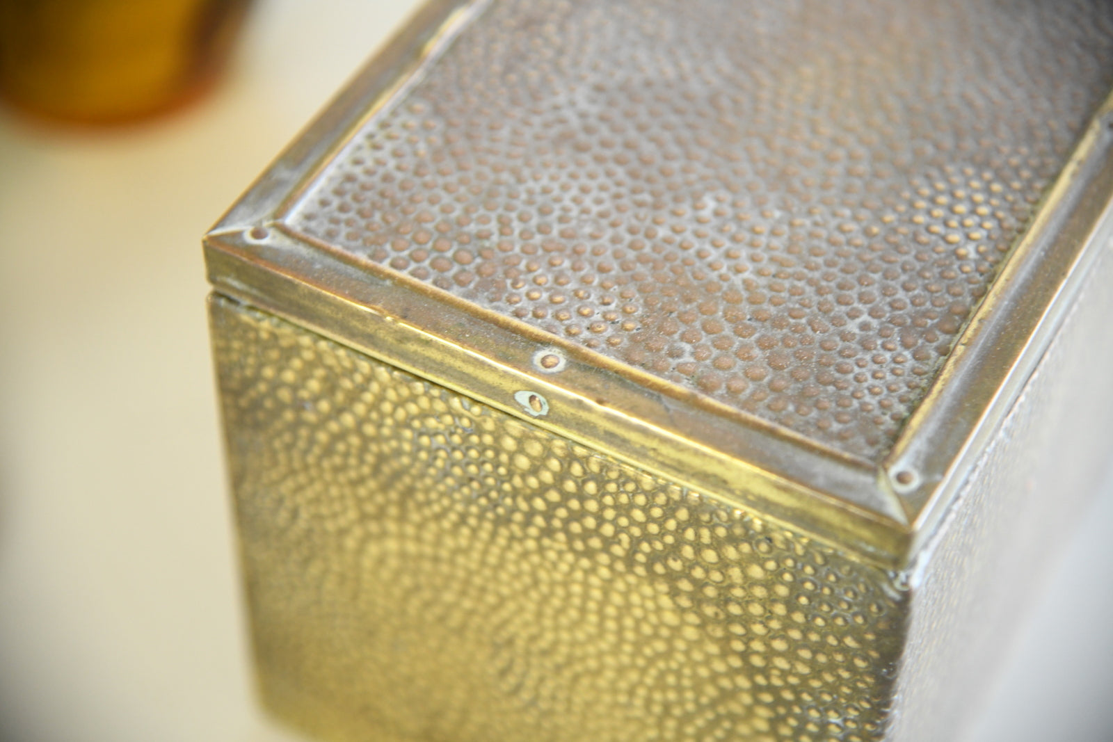 Hammered Brass Box - Kernow Furniture