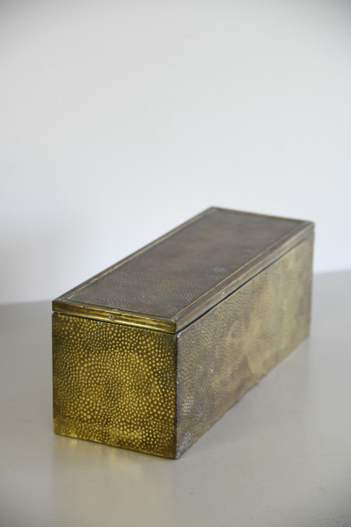 Hammered Brass Box - Kernow Furniture