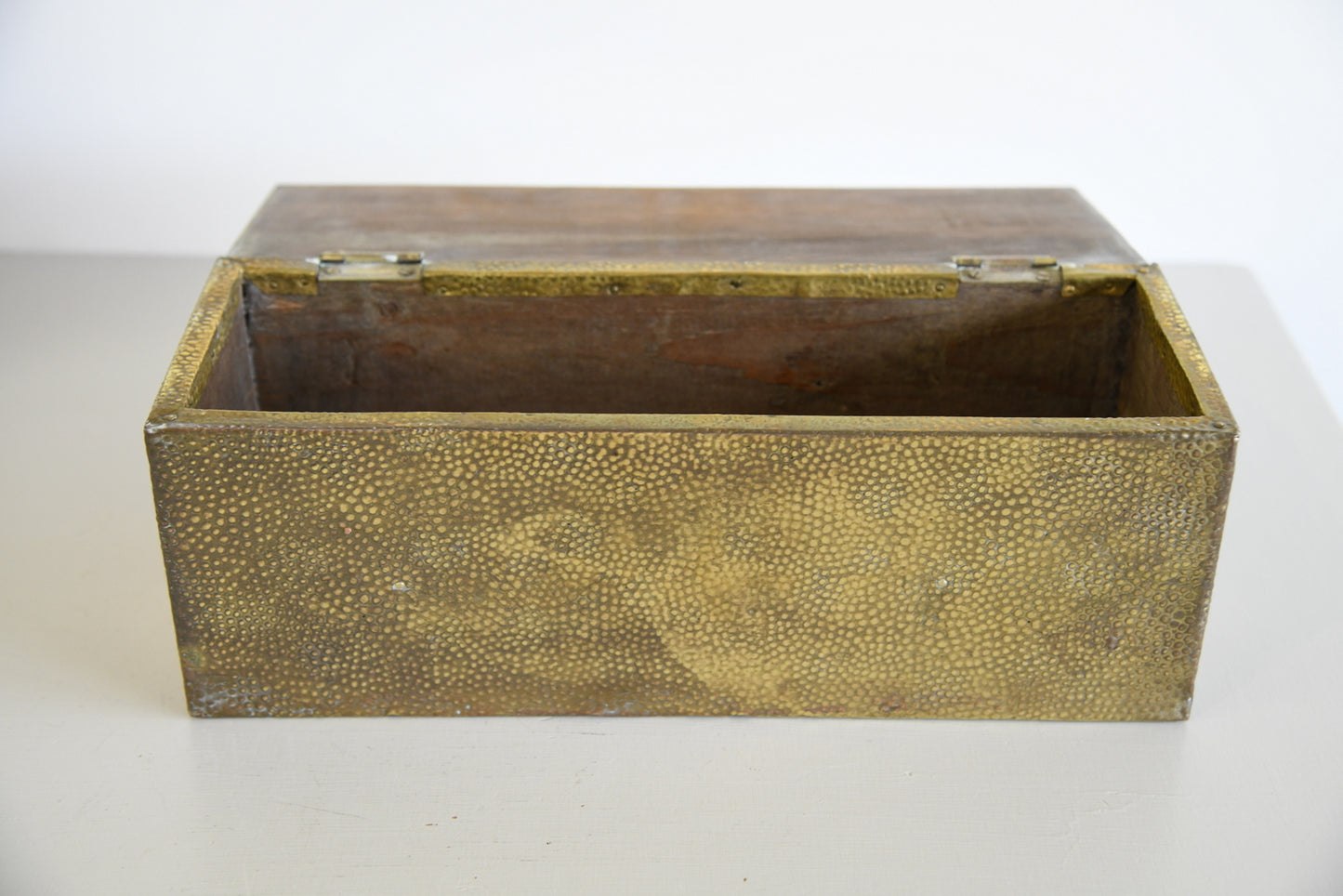 Hammered Brass Box - Kernow Furniture