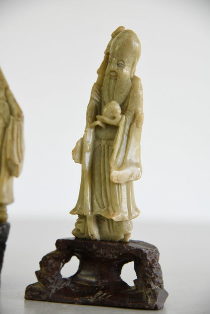 Antique Chinese Soapstone Figures - Kernow Furniture