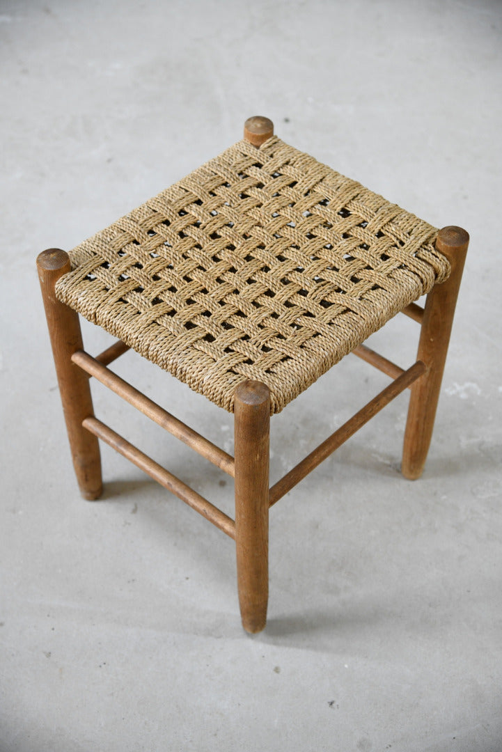 Small Seagrass Stool - Kernow Furniture