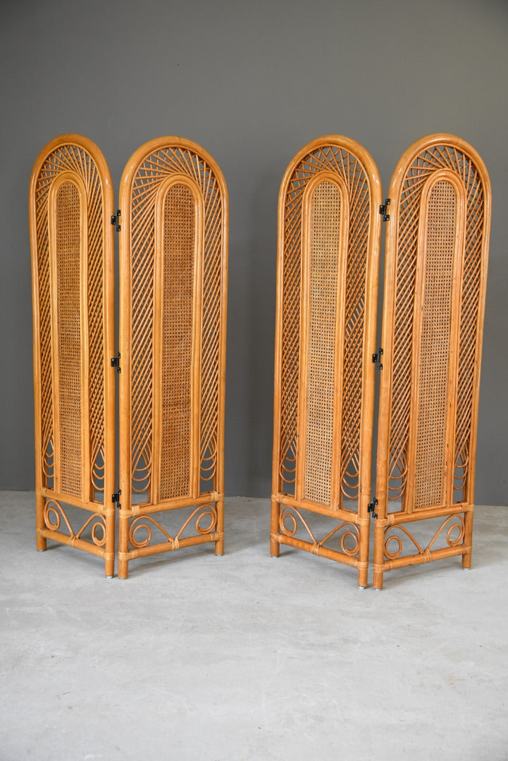 Pair Retro Cane Screens – Kernow Furniture