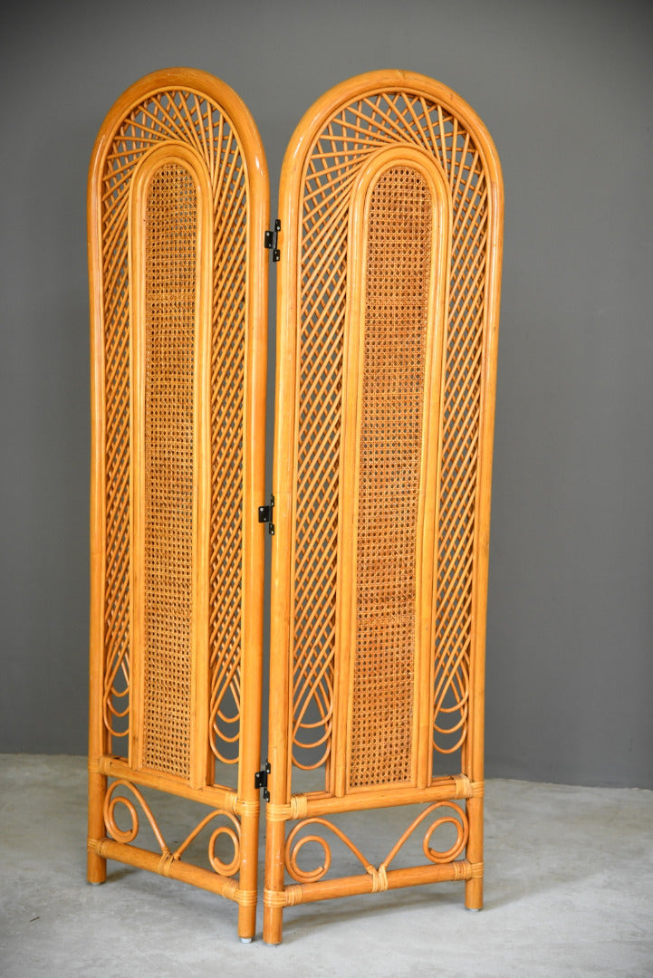 Pair Retro Cane Screens - Kernow Furniture