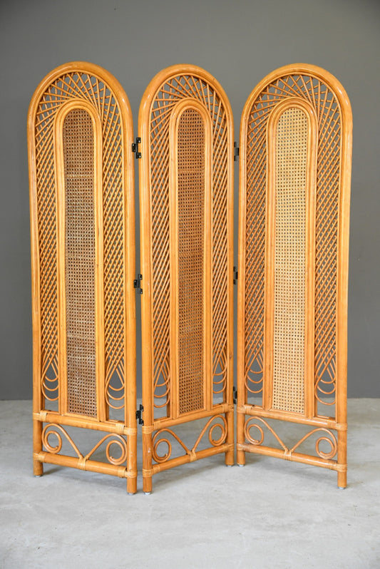 Retro Cane Screen Room Divider - Kernow Furniture