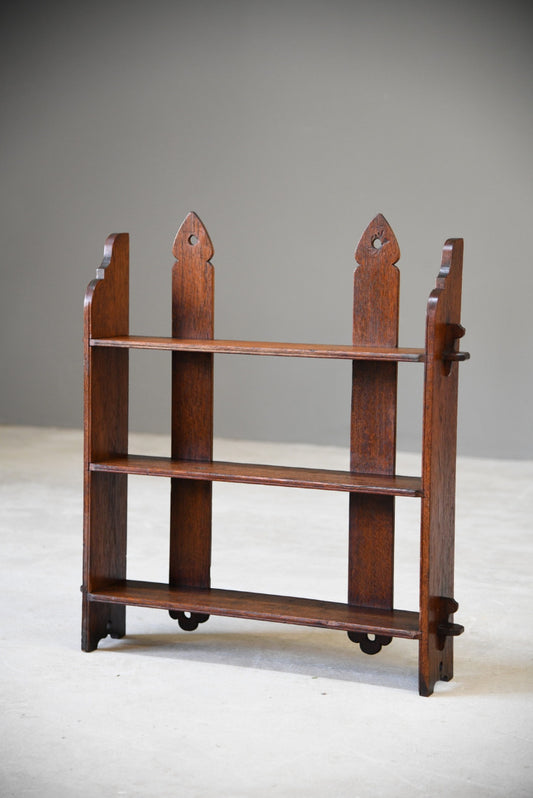 Mahogany Wall Shelves - Kernow Furniture