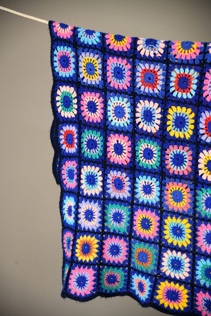 Retro Crochet Blanket - Kernow Furniture