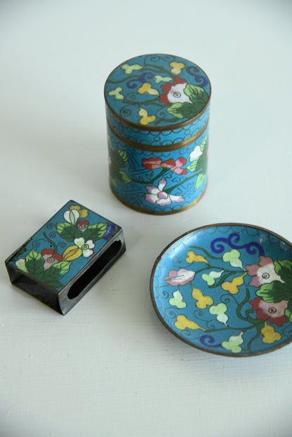 Chinese Enamel Set - Kernow Furniture