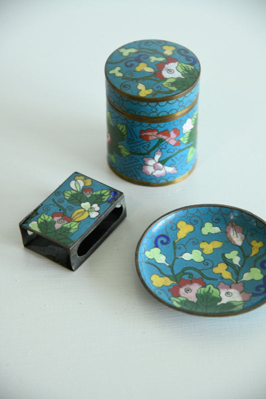 Chinese Enamel Set - Kernow Furniture