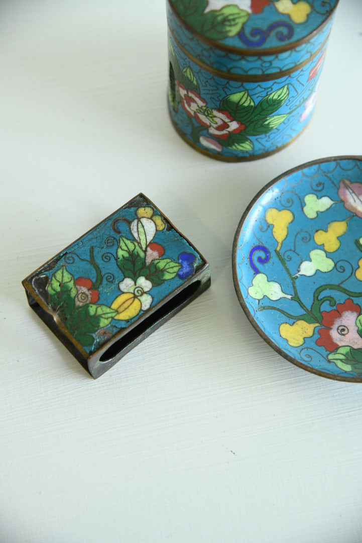 Chinese Enamel Set - Kernow Furniture