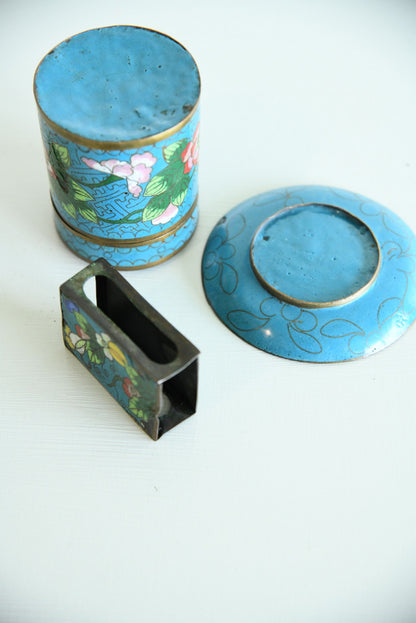 Chinese Enamel Set - Kernow Furniture